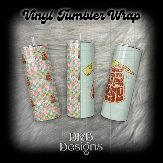 Take me to the bookstore vinyl tumbler wrap