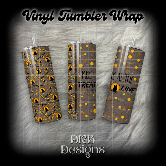 Treaty line vinyl tumbler wrap