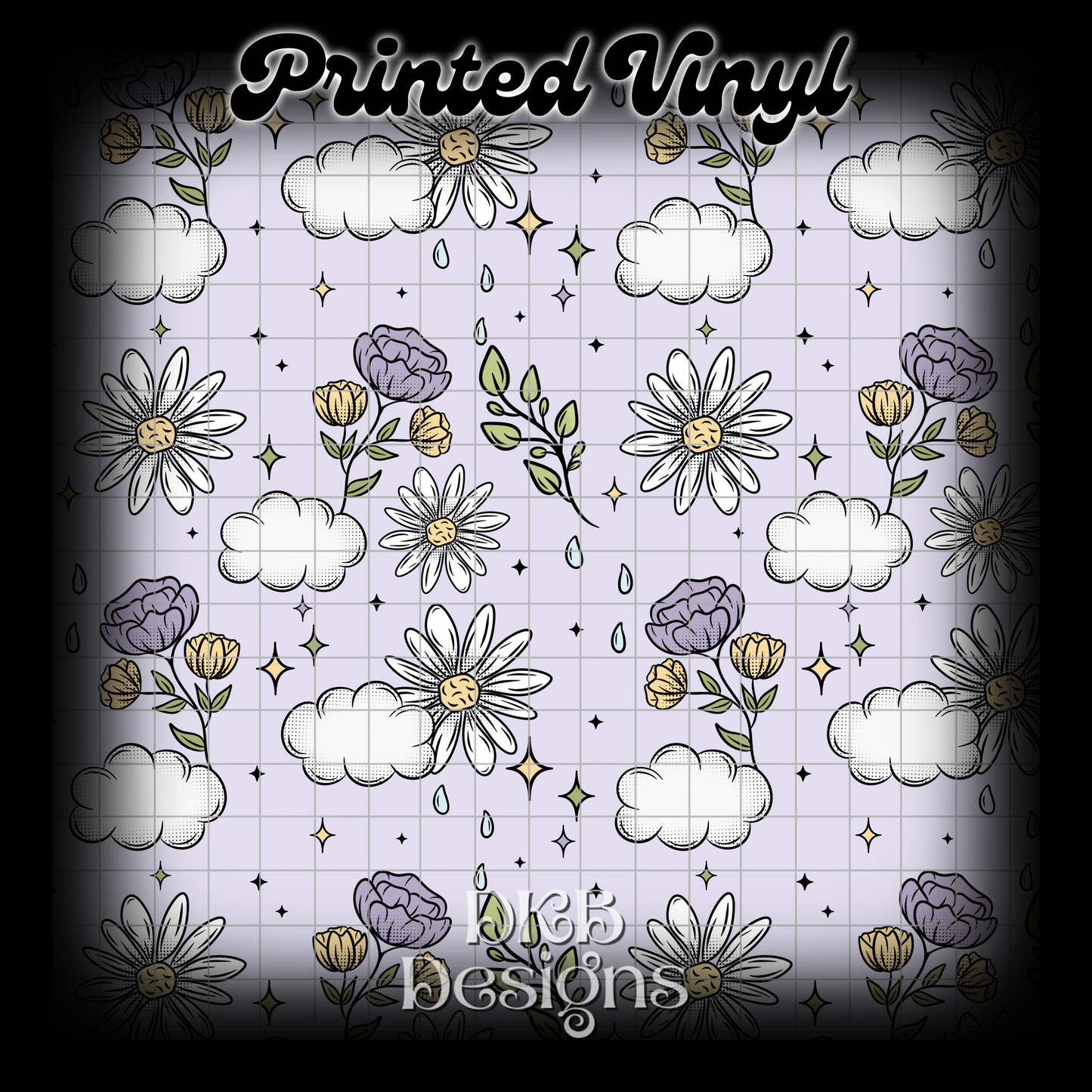 Let it rain Printed Vinyl