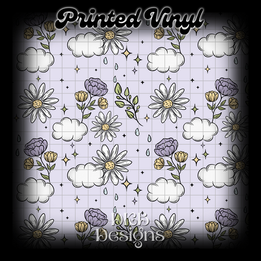 Let it rain Printed Vinyl