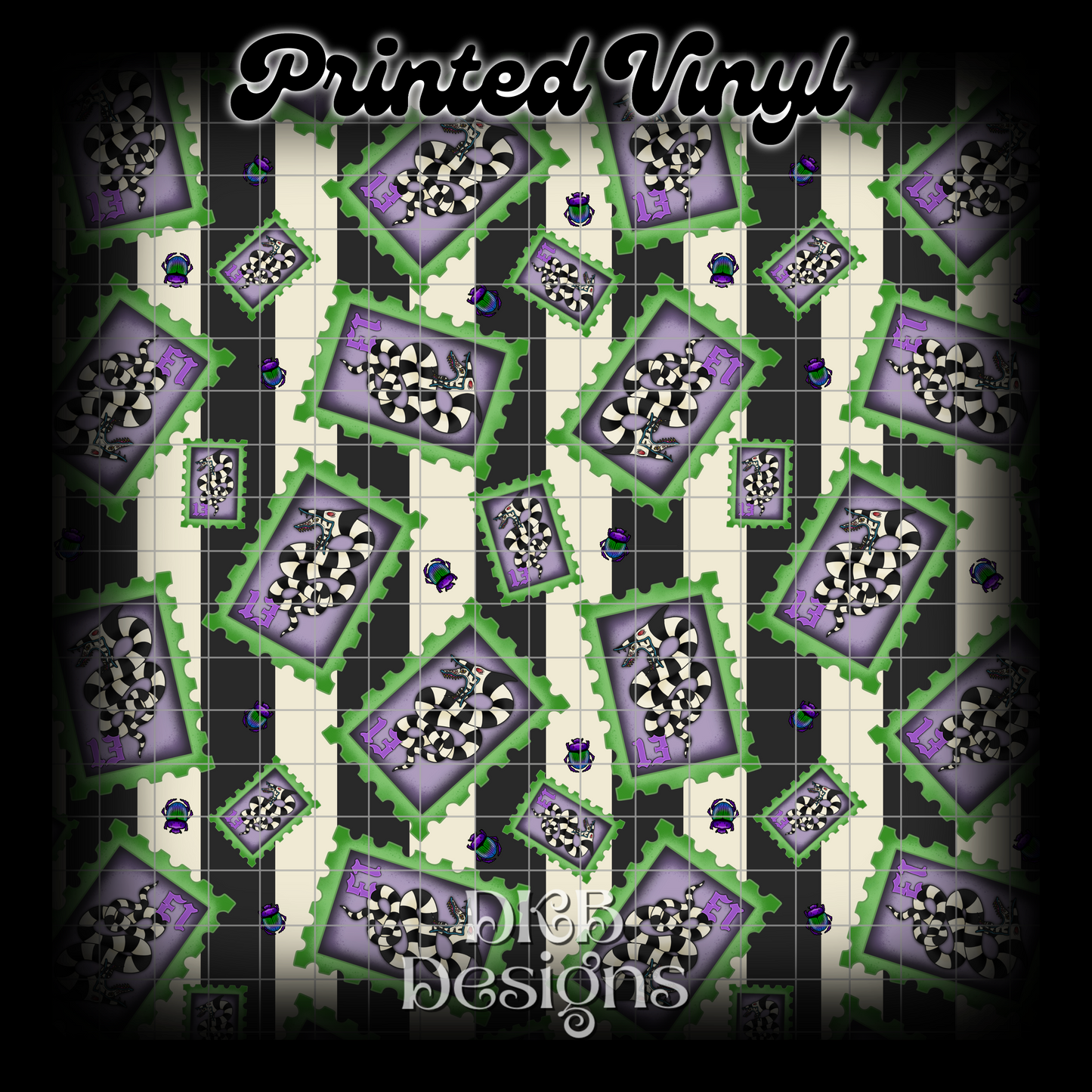 Sandworm stamp Printed Vinyl