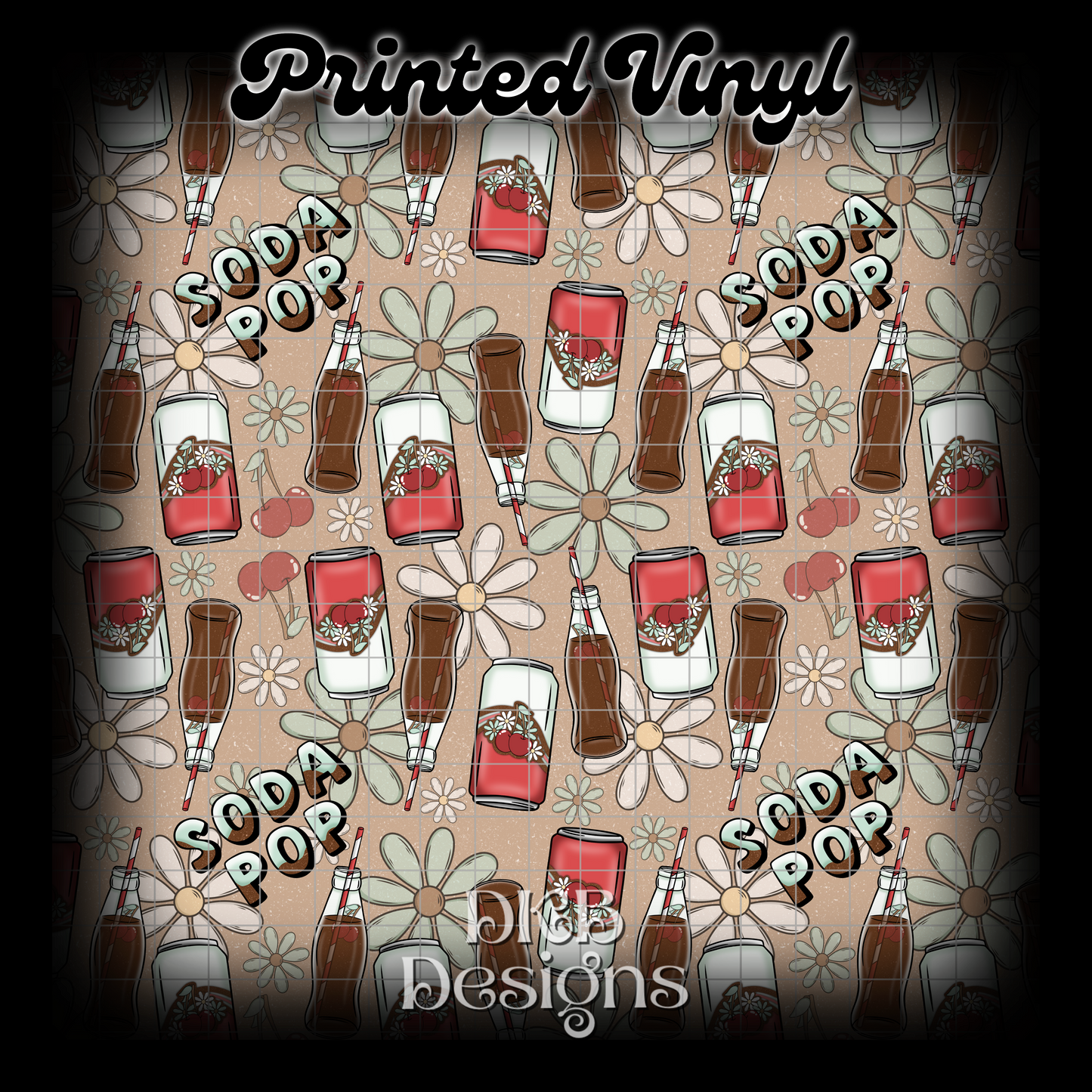 Soda pop Printed Vinyl