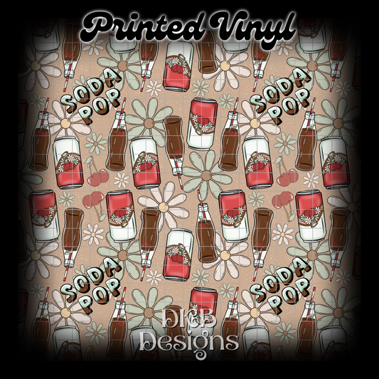 Soda pop Printed Vinyl