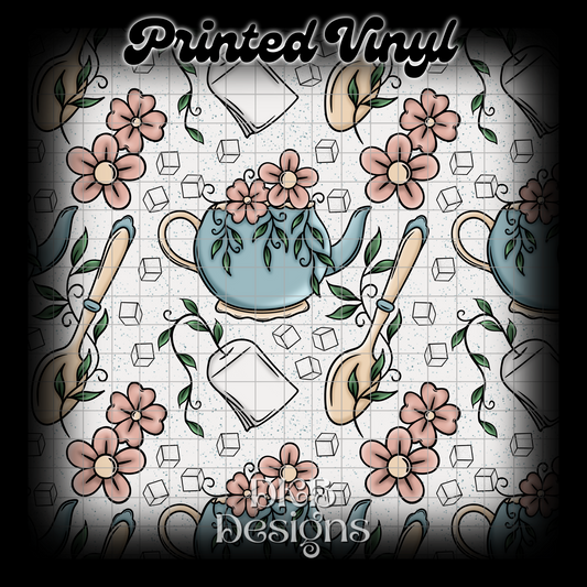 Tea Printed Vinyl