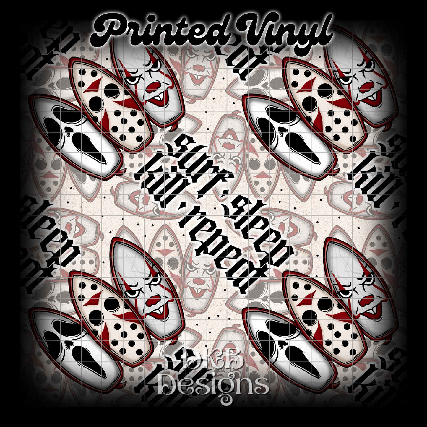 Surf sleep kill Printed Vinyl