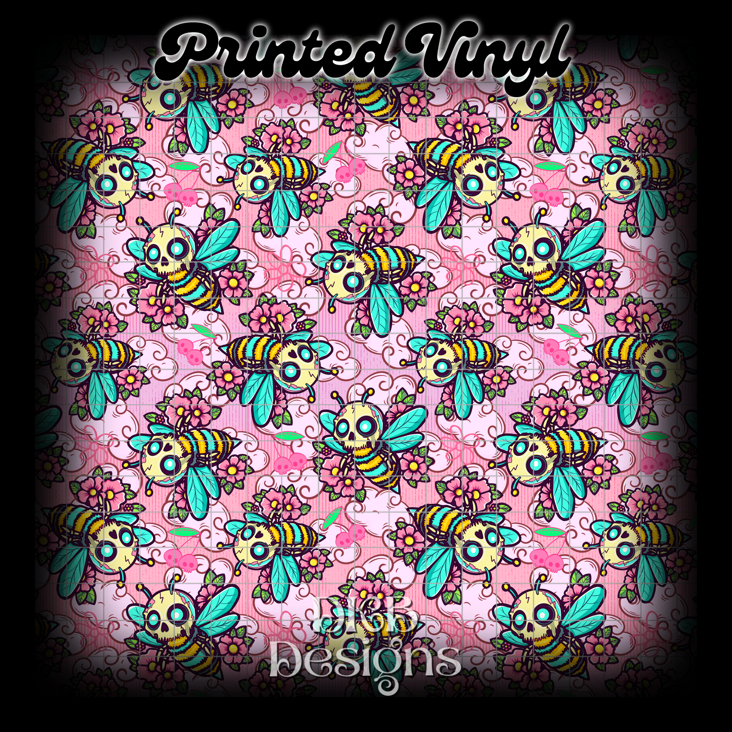 Zombee pink Printed Vinyl