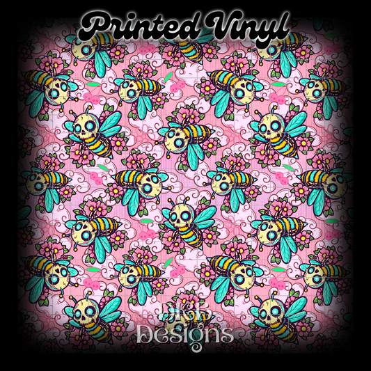 Zombee pink Printed Vinyl