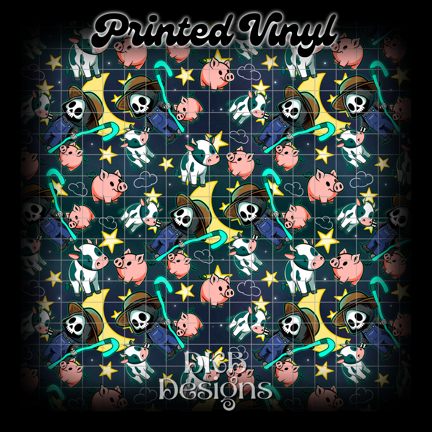 Farmer grim Printed Vinyl