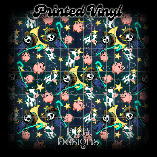 Farmer grim Printed Vinyl