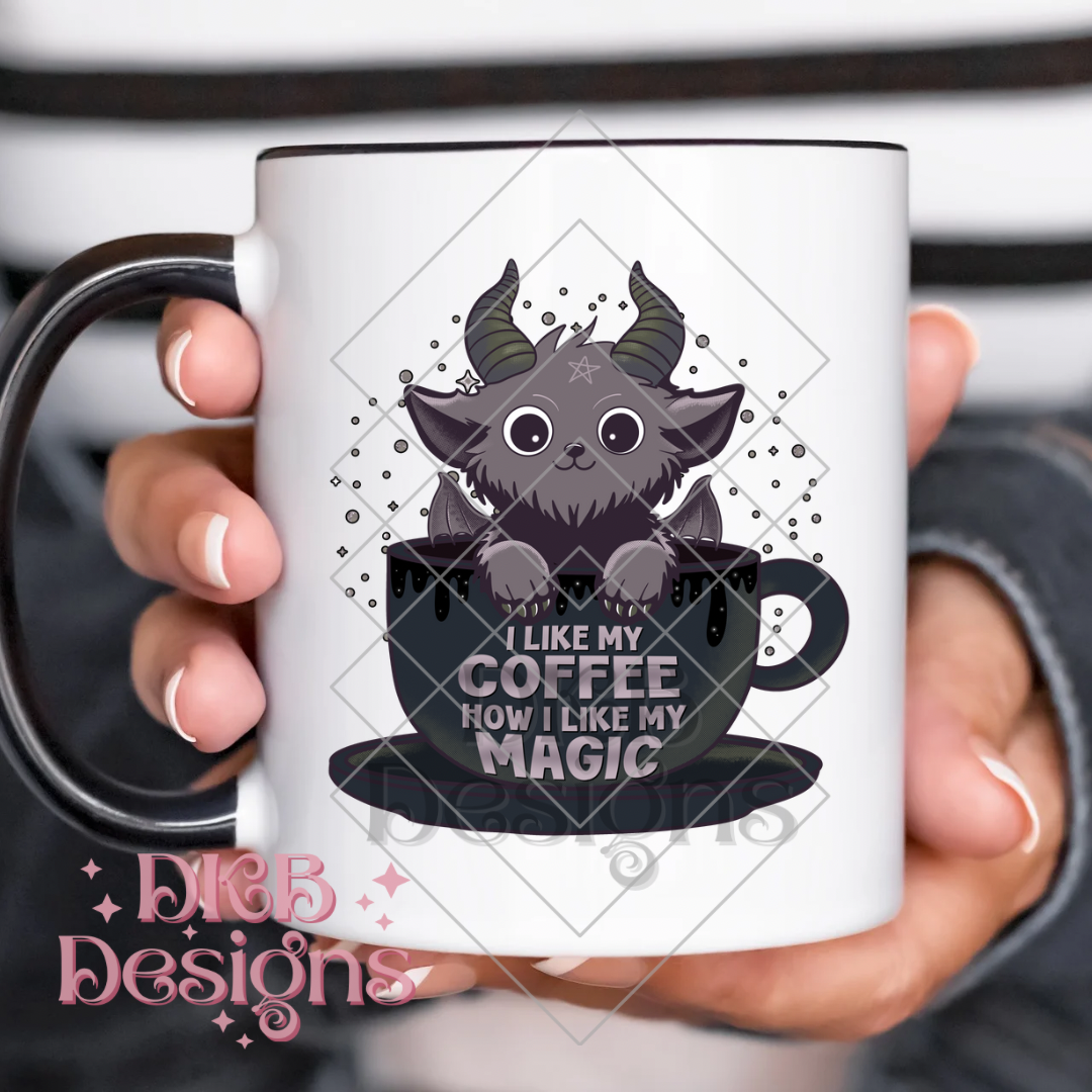 I like my coffee dark UV DTF