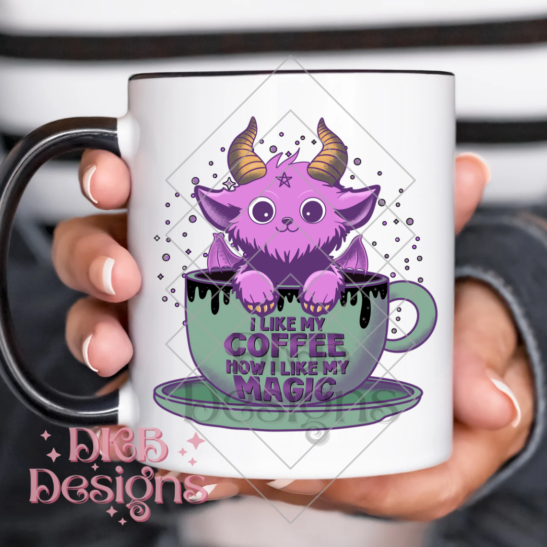 I like my coffee light UV DTF