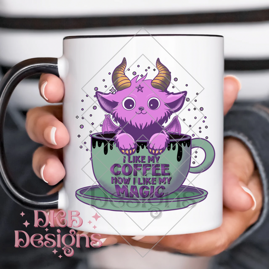 I like my coffee light UV DTF