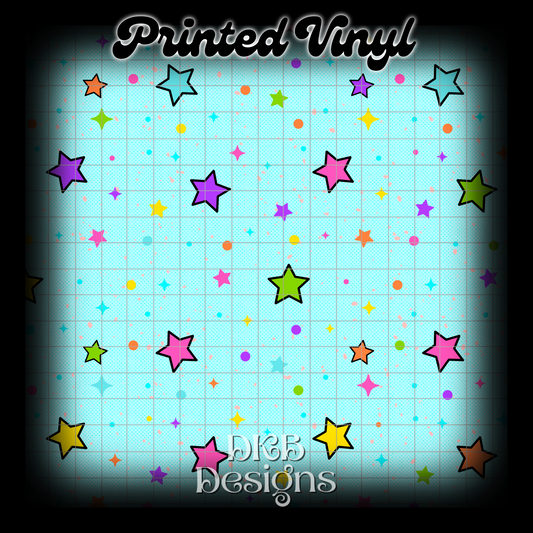 Stars Printed Vinyl