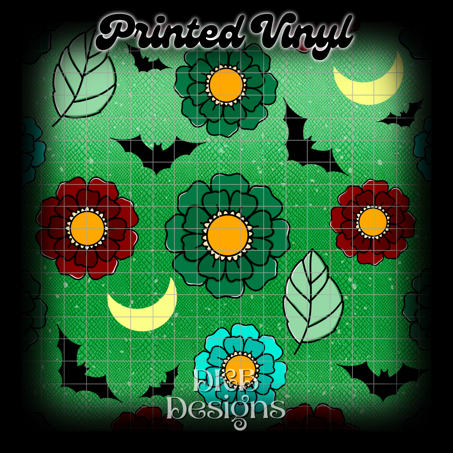 Medusa florals Printed Vinyl