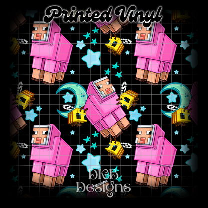 Square sheep Printed Vinyl (5 color ways)