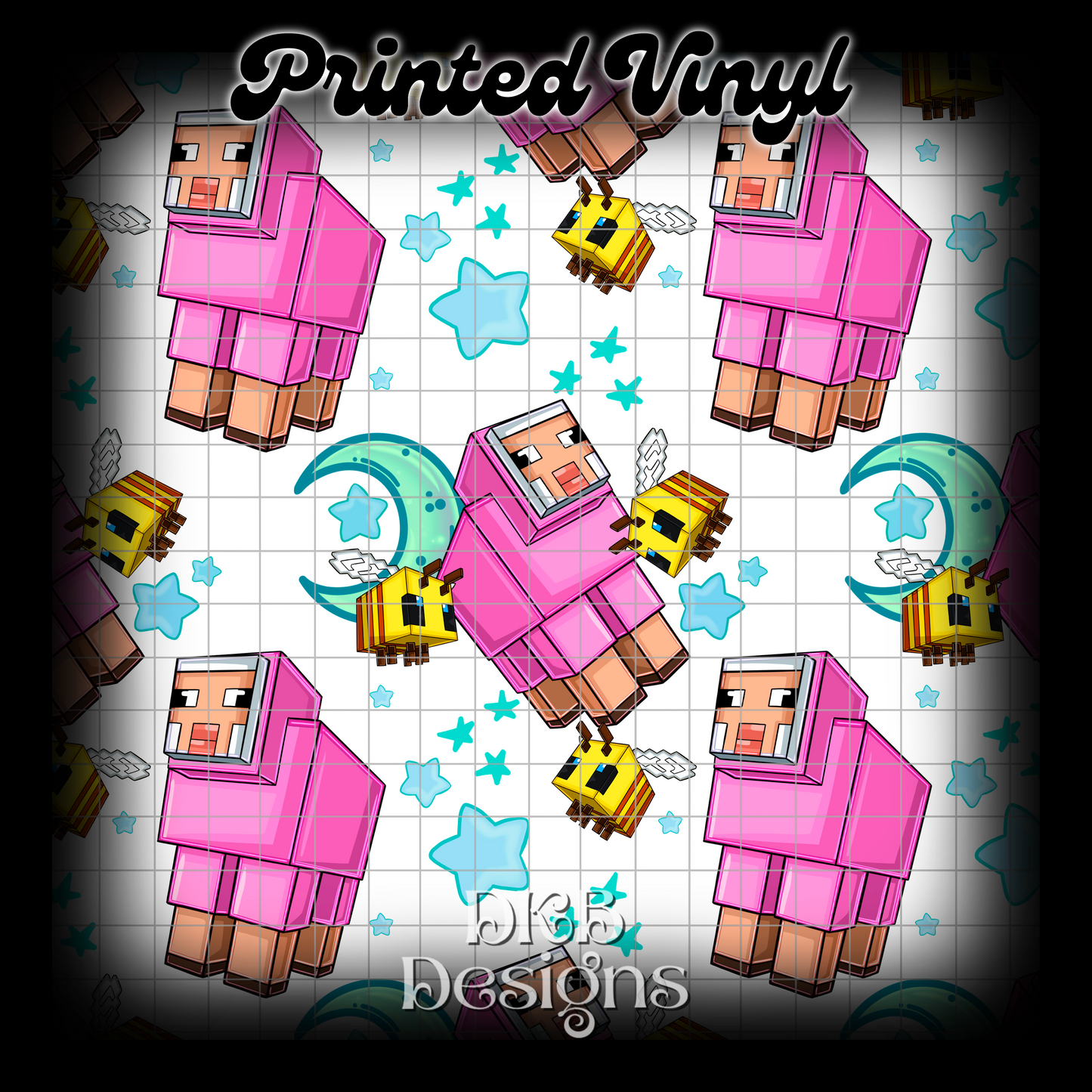 Square sheep Printed Vinyl (5 color ways)