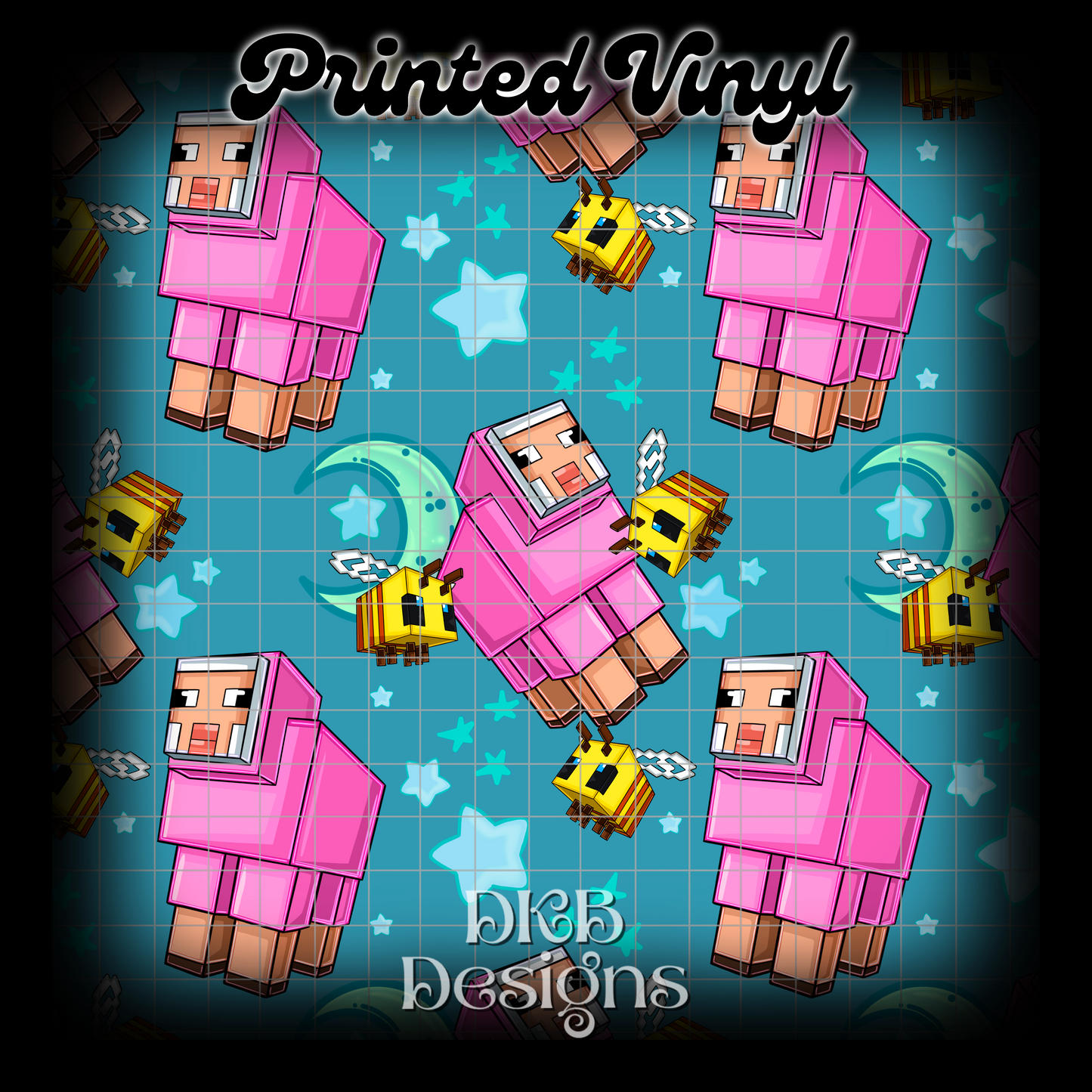 Square sheep Printed Vinyl (5 color ways)