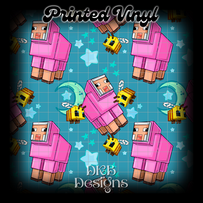 Square sheep Printed Vinyl (5 color ways)