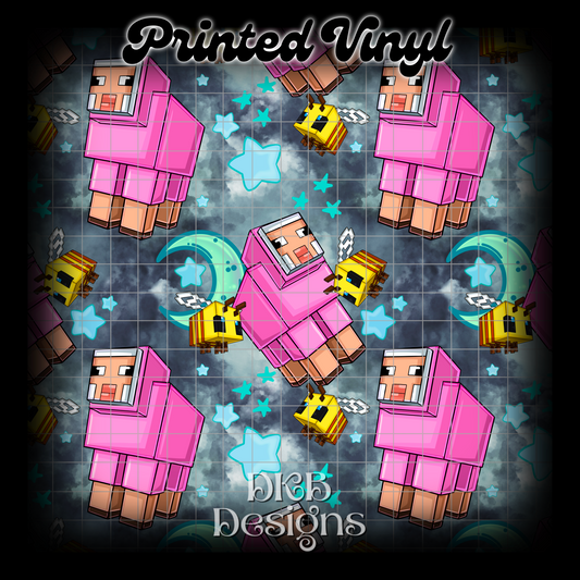 Square sheep Printed Vinyl (5 color ways)