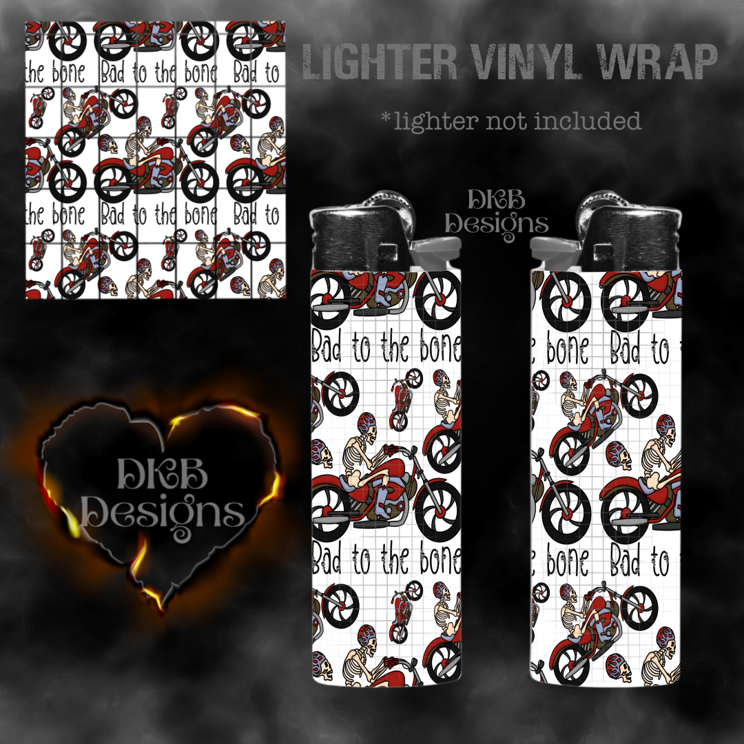 Bad to the bone lighter vinyl wrap
