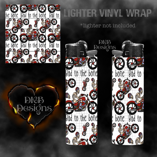 Bad to the bone lighter vinyl wrap