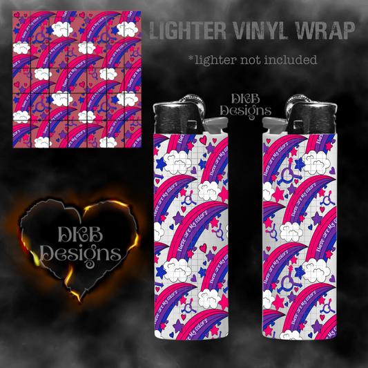 Pride lighter vinyl wrap