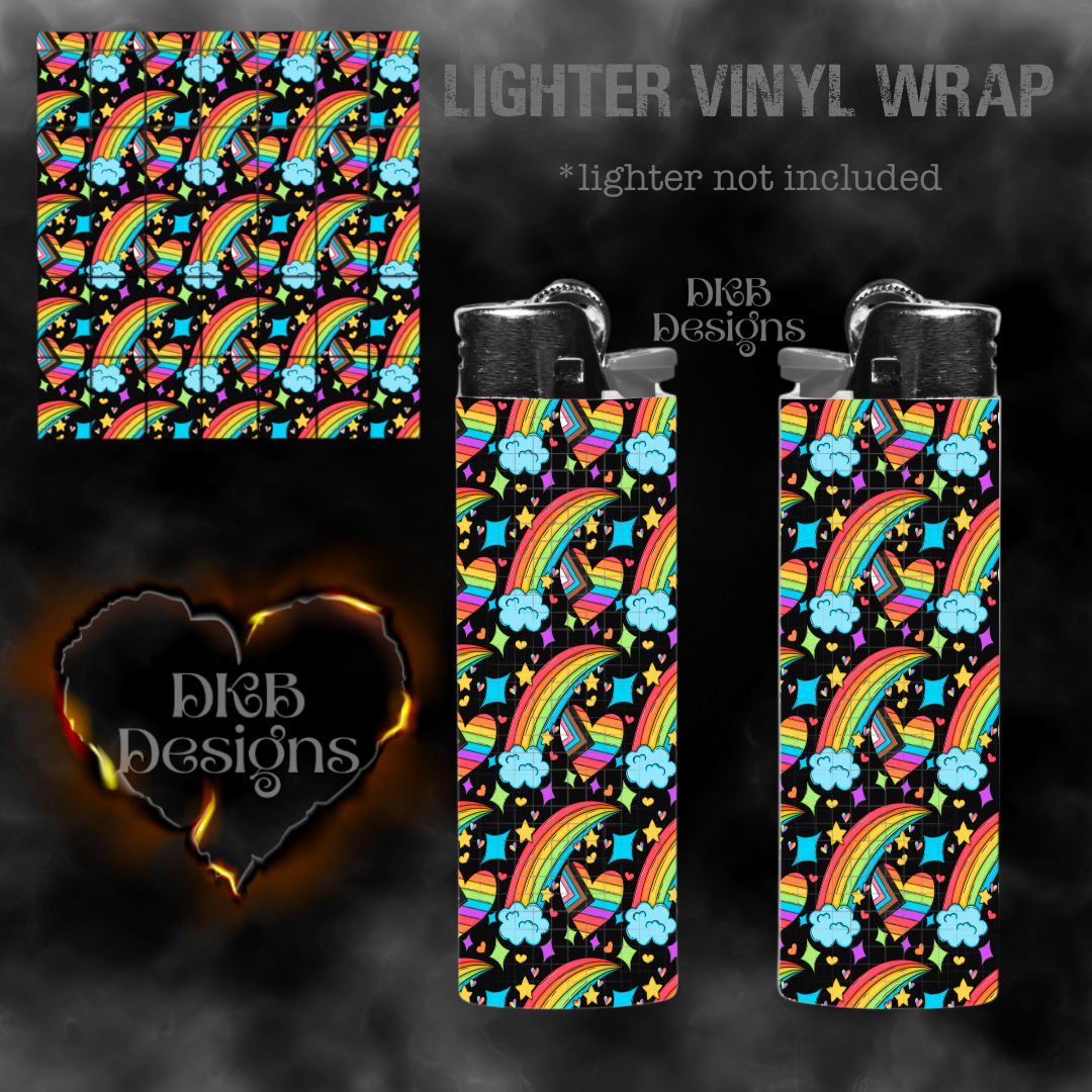 Pride lighter vinyl wrap