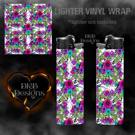 Summer vibes lighter vinyl wrap