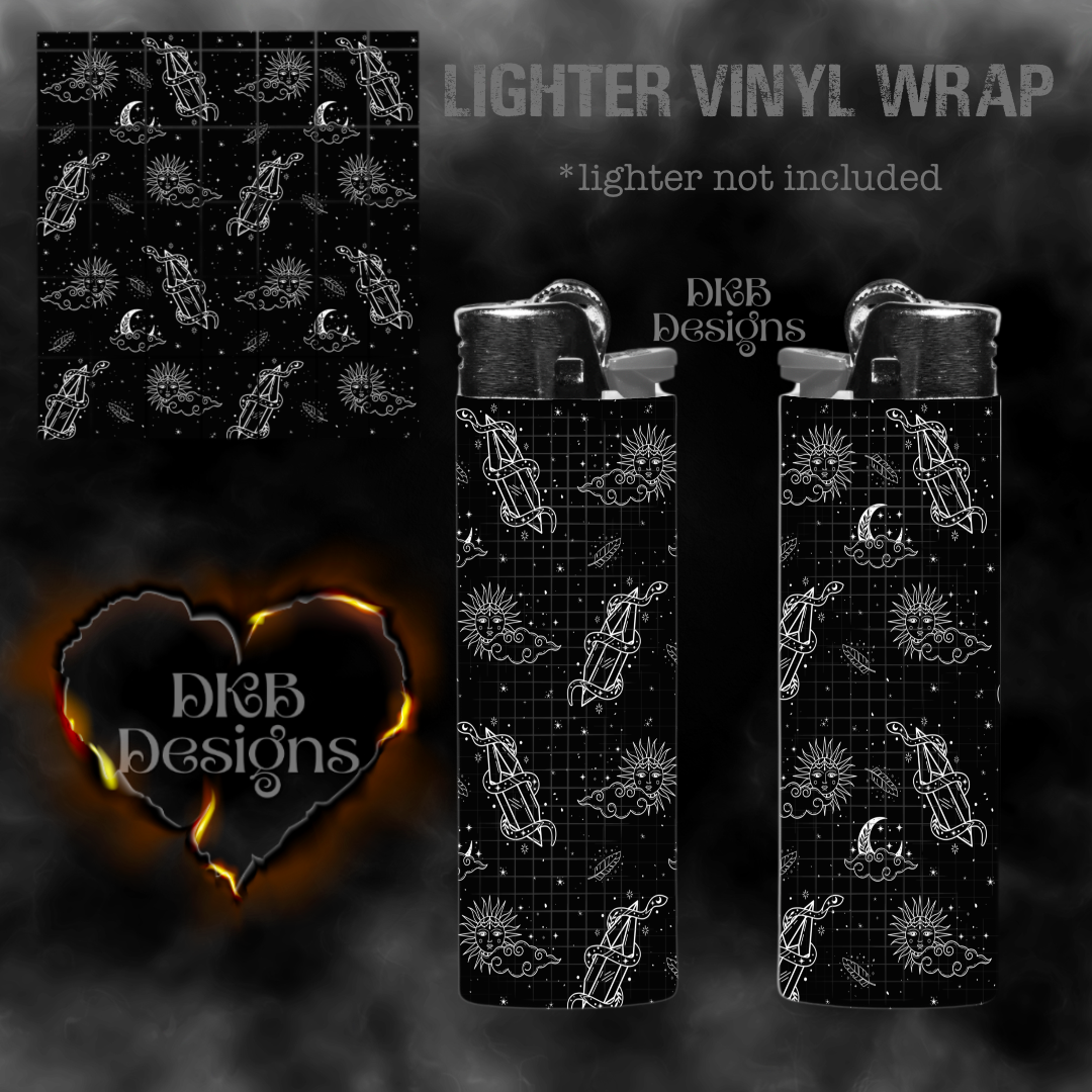 Celestial lighter vinyl wrap