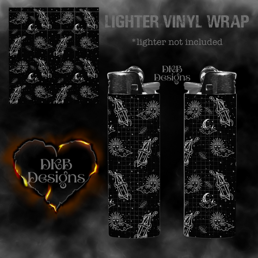 Celestial lighter vinyl wrap