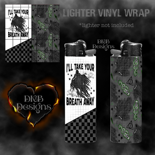 Take your breath away vinyl lighter wrap