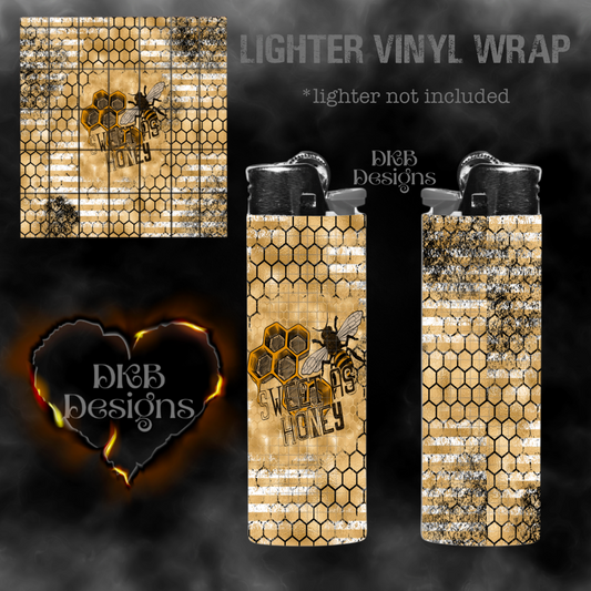 Sweet as honey vinyl lighter wrap