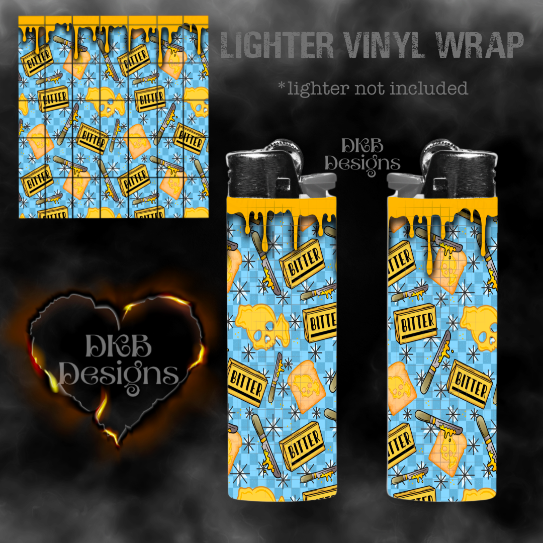 Bitter butter vinyl lighter wrap