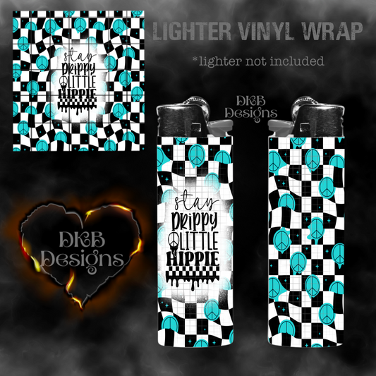 Stay drippy vinyl lighter wrap