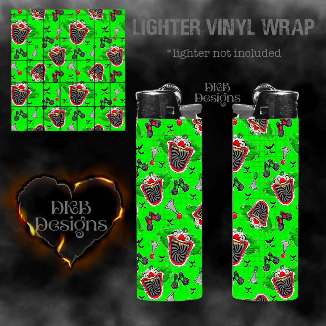 Clown around vinyl lighter wrap