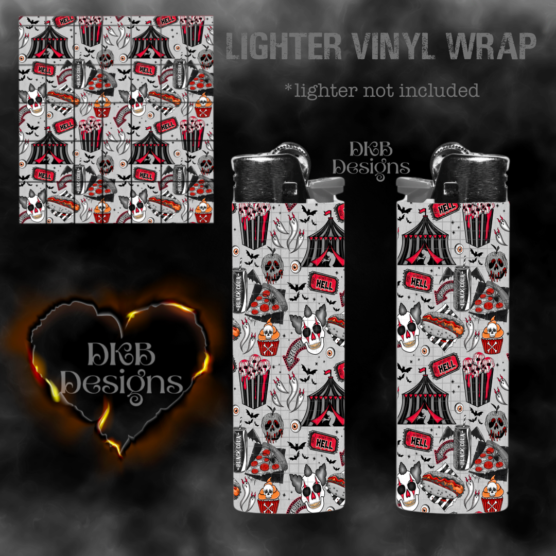 Hell carnival vinyl lighter wrap