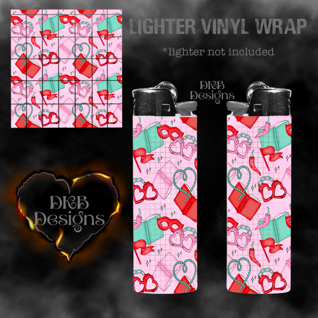 Smut pink vinyl lighter wrap
