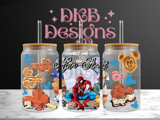 Main street 24 16oz glass can UV DTF