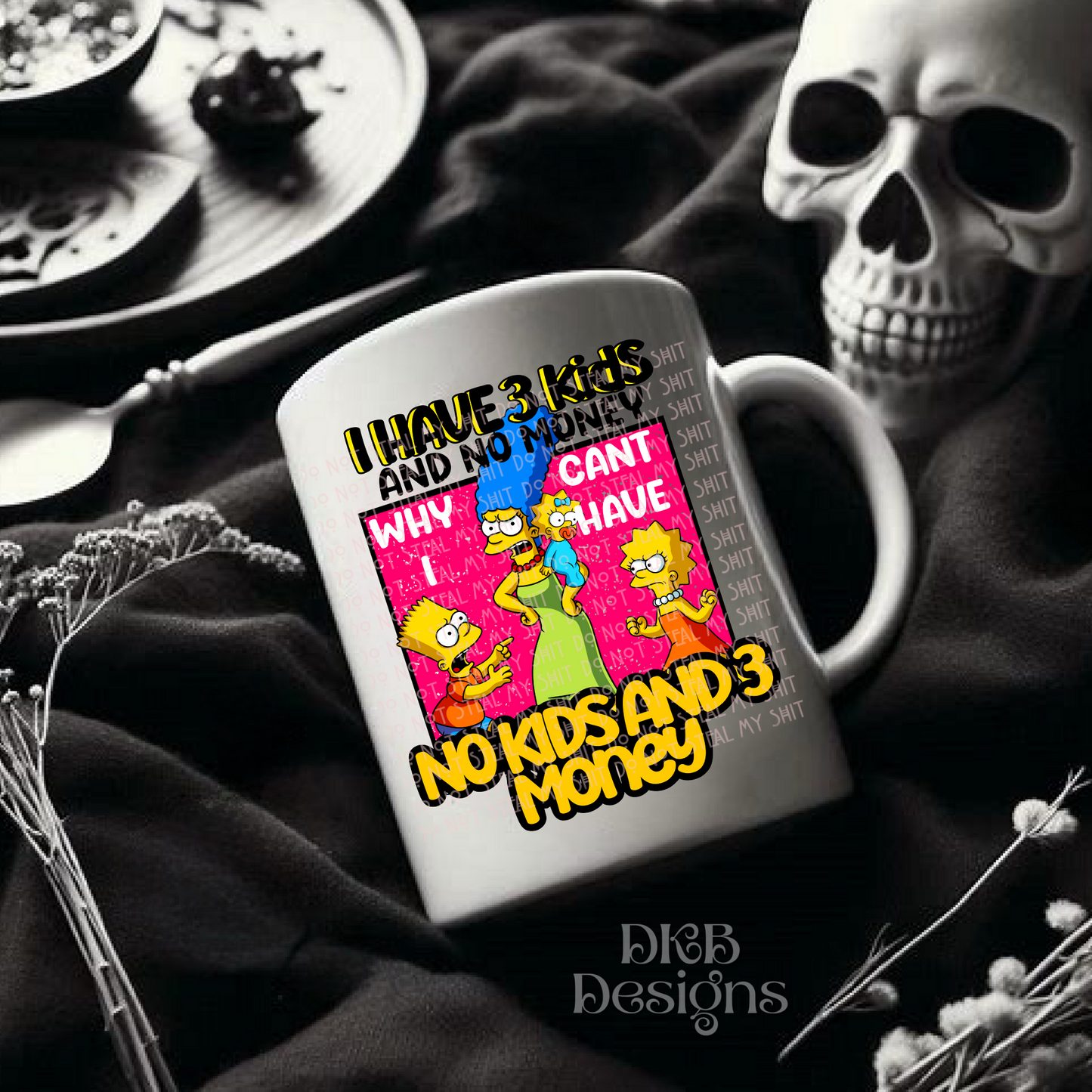 3 kids no money UV DTF