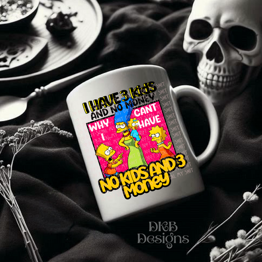 3 kids no money UV DTF