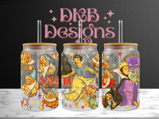 SW 16oz glass can UV DTF