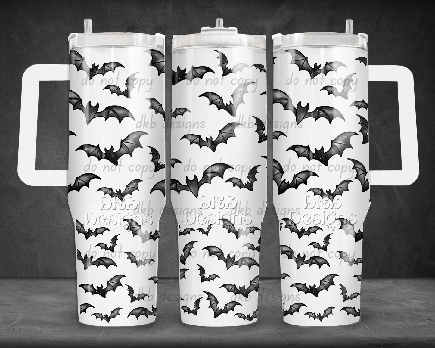 Bats 40oz Tumbler UV DTF