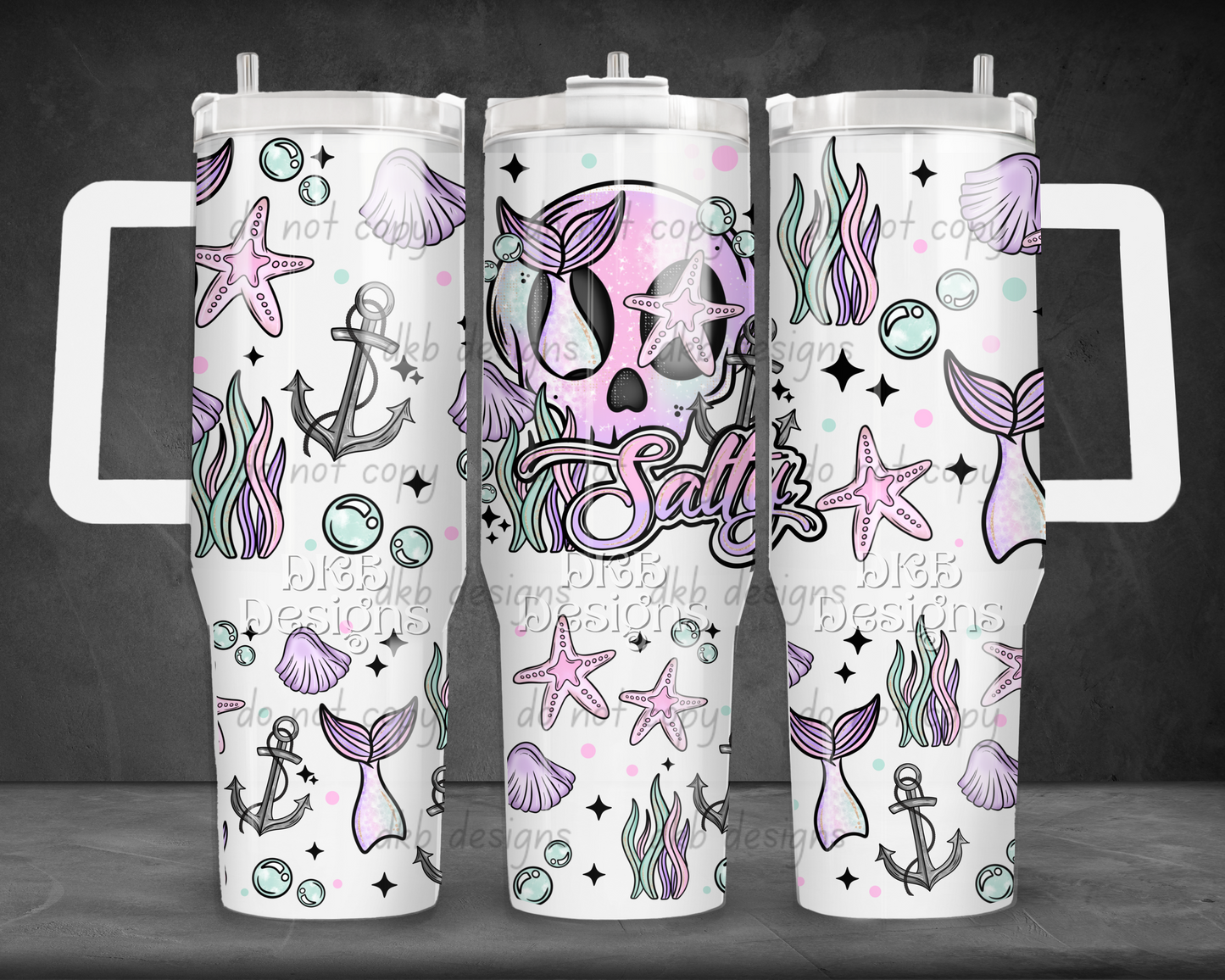 Salty 40oz Tumbler UV DTF