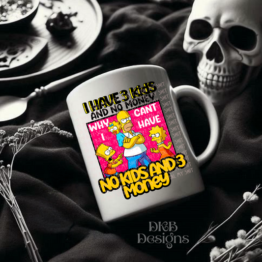 3 kids no money UV DTF