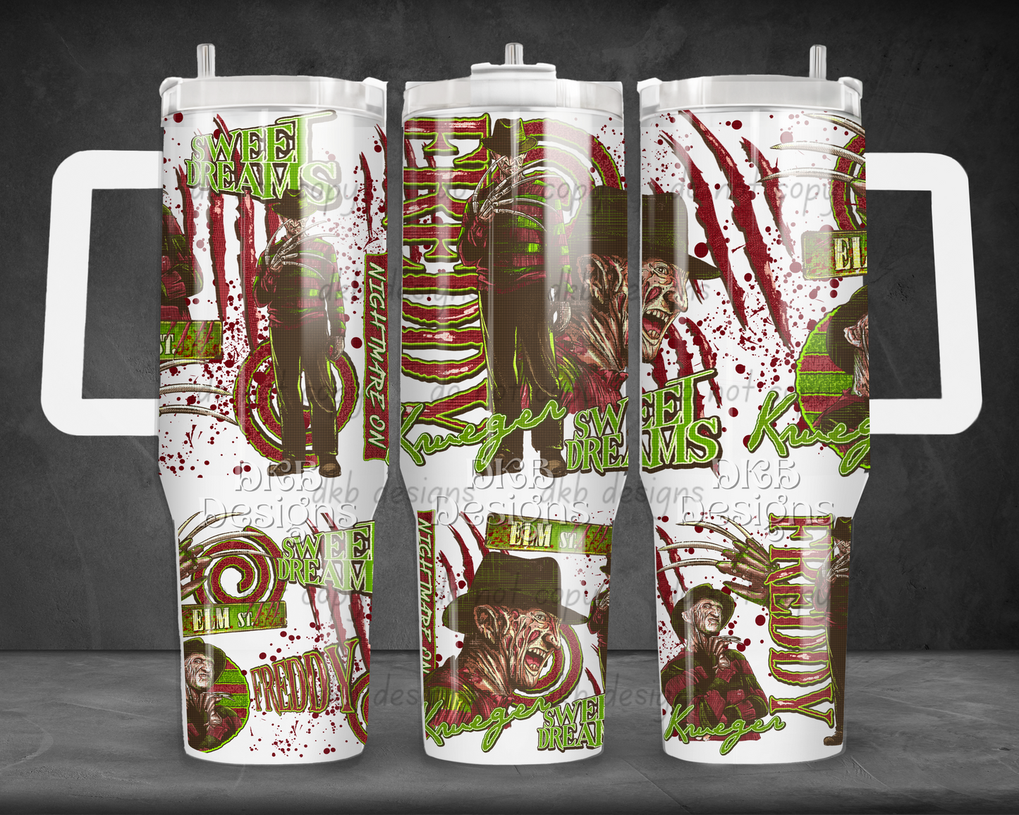 Nightmare 40oz Tumbler UV DTF