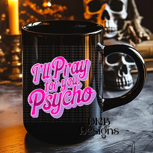 I'll pray for you pink & purple UV DTF