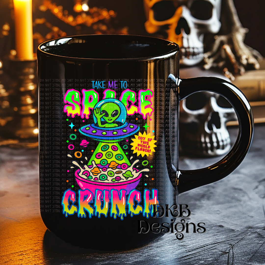 Space crunch UV DTF