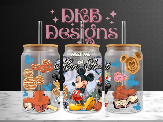 Main street 23 16oz glass can UV DTF