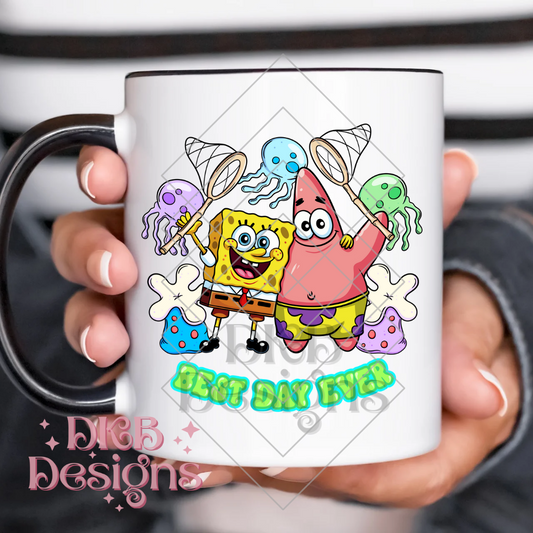 Best day ever green UV DTF