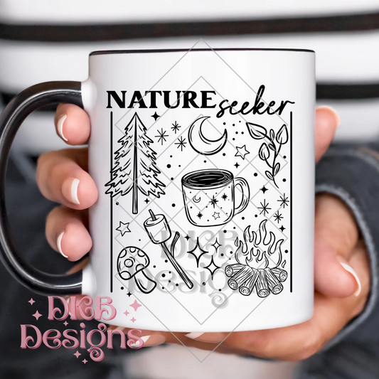 Nature seeker black UV DTF